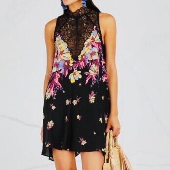 Free People Intimately Marsha Print Slip Dress size XS - Picture 1 of 8